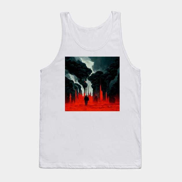 Air Pollution Tank Top by www.TheAiCollective.art